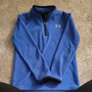 Under Armour Kids Royal Blue Quarter-Zip Fleece